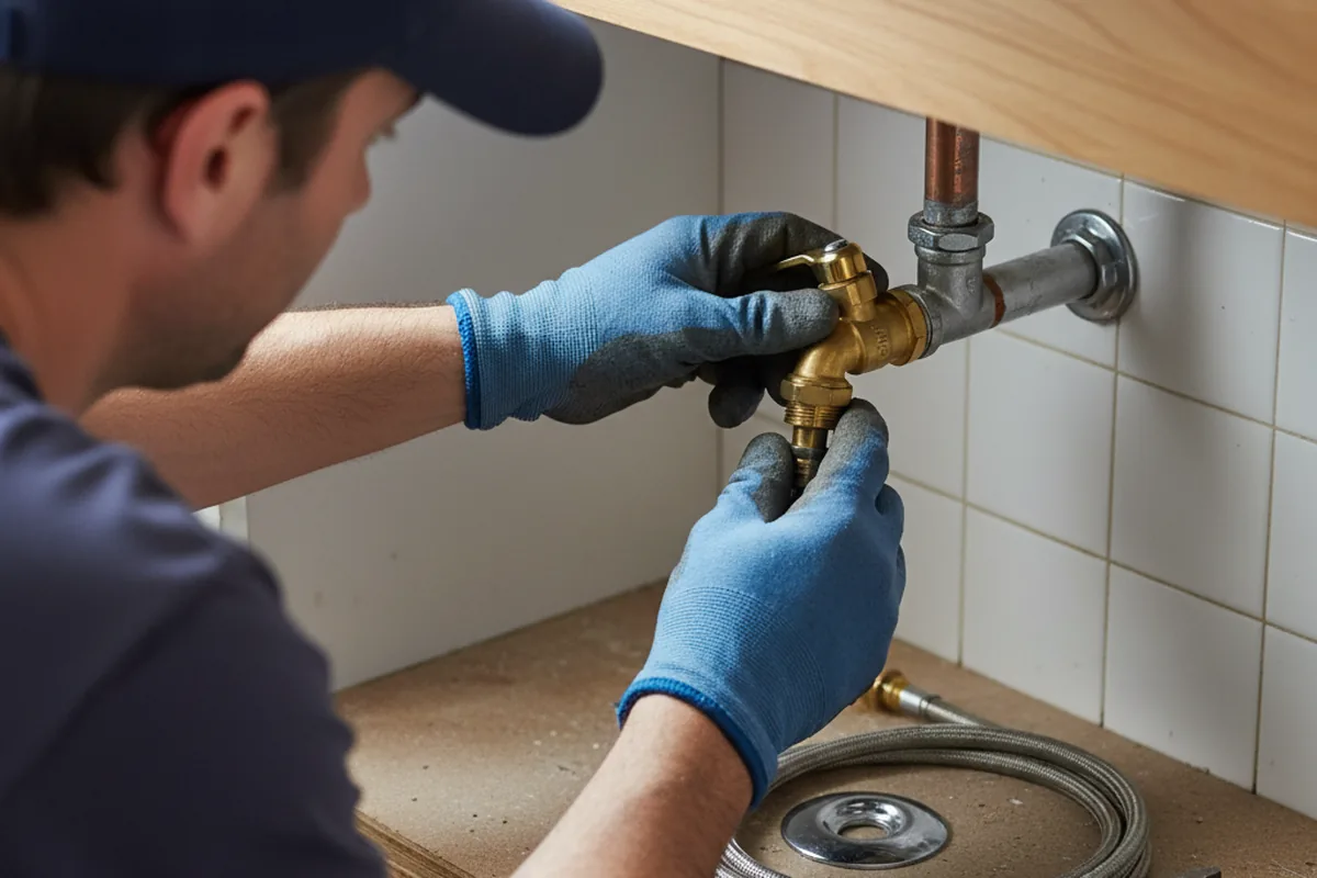 Shutoff valve and fitting work during Repiping in Mount Enterprise